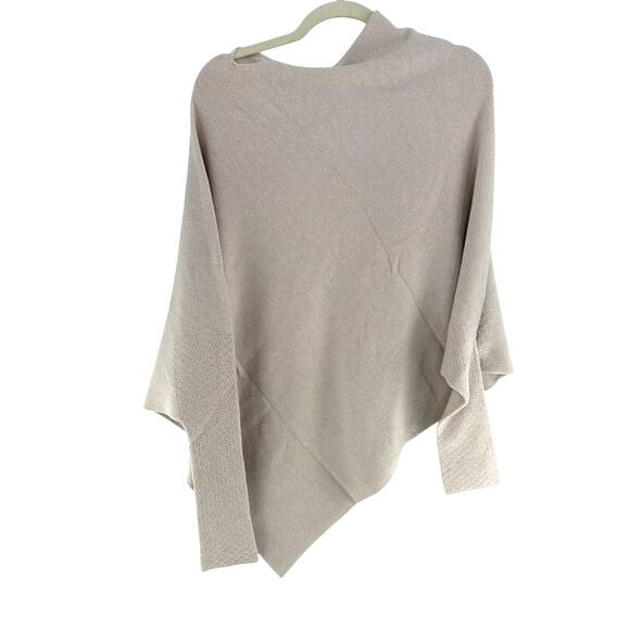 Jaki Women's Light Beige Asymmetric Draped Seamless Knitted Jumper Size S/M - Picture 8 of 10